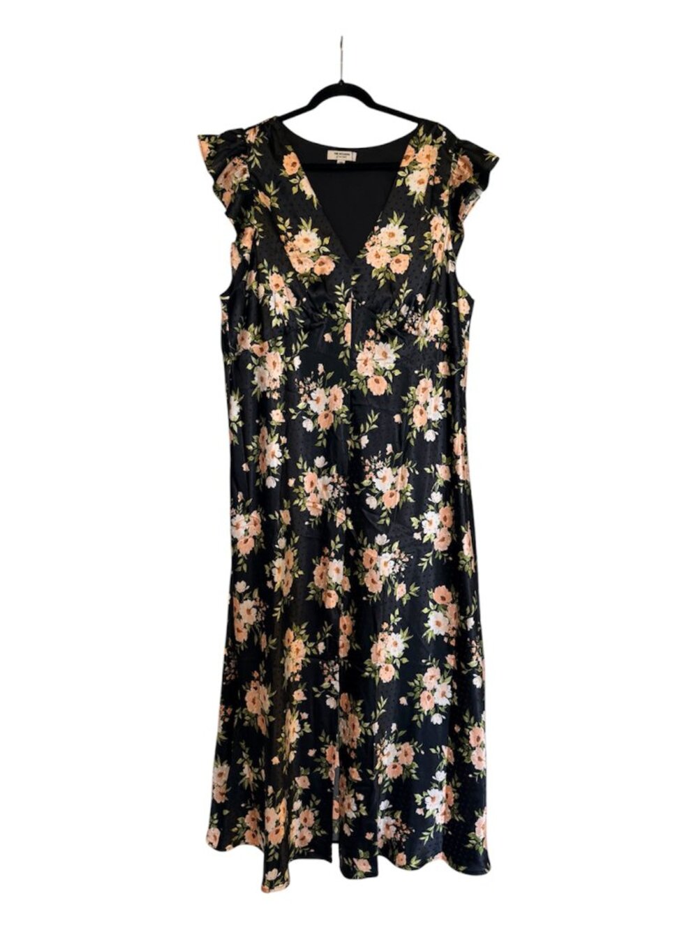 The Occasion Floral Satin Dress – Women’s XXL
